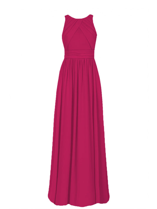 Chiffon V-Neck Cap Sleeves Bridesmaid Dress| Plus Size | 60+ Colors