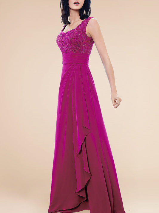 Chiffon One Shoulder Sleeveless Bridesmaid Dress| Plus Size | 60+ Colors