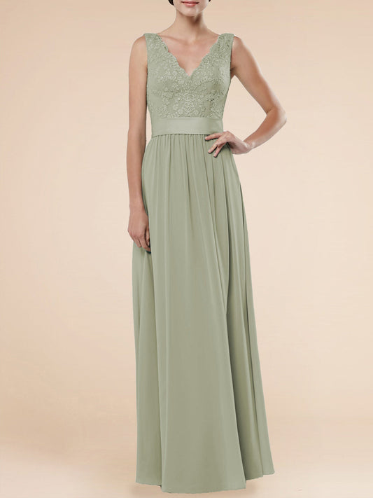 Chiffon Spaghetti Straps Sleeveless Bridesmaid Dress| Plus Size | 60+ Colors