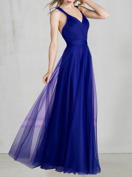 Chiffon One Shoulder Sleeveless Bridesmaid Dress| Plus Size | 60+ Colors