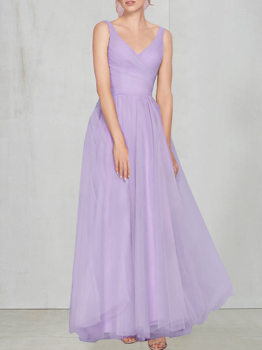 Chiffon One Shoulder Sleeveless Bridesmaid Dress| Plus Size | 60+ Colors