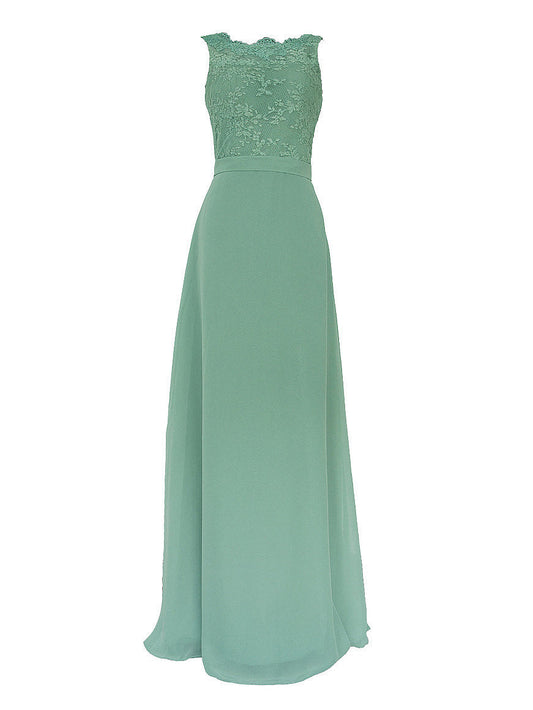 Chiffon Strapless Sleeveless Bridesmaid Dress| Plus Size | 60+ Colors