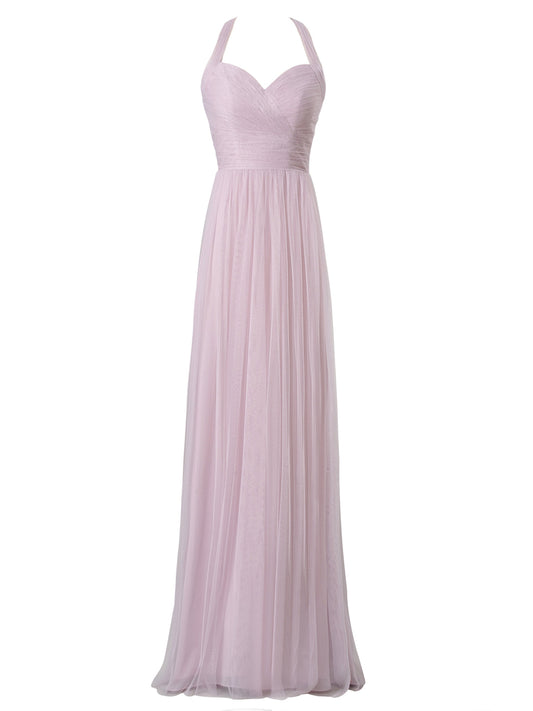 Chiffon One Shoulder Sleeveless Bridesmaid Dress| Plus Size | 60+ Colors