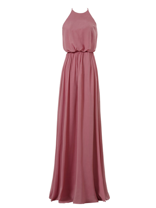 Chiffon Criss Cross Straps Sleeveless Bridesmaid Dress| Plus Size | 60+ Colors