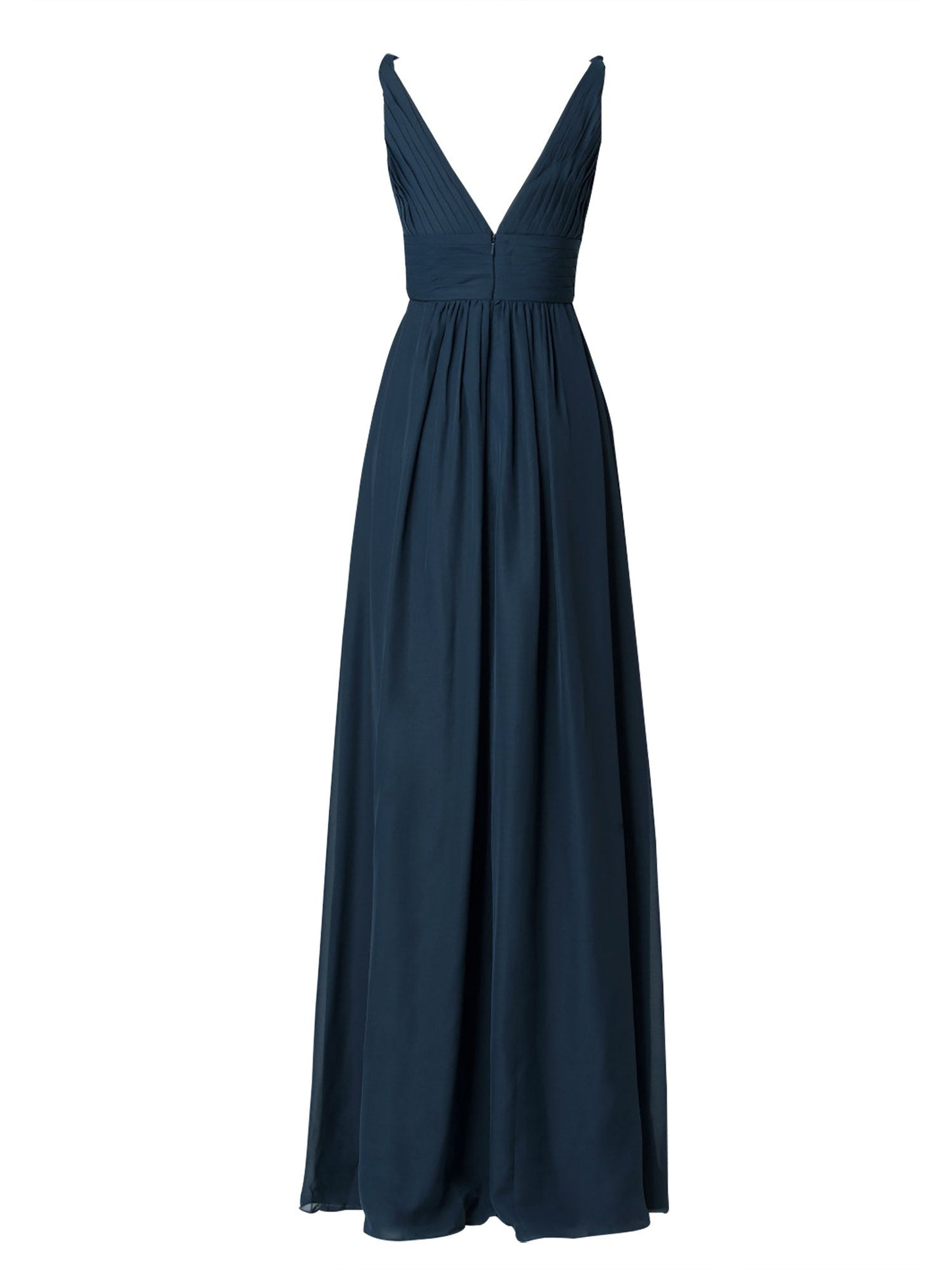 Chiffon Criss Cross Straps Sleeveless Bridesmaid Dress| Plus Size | 60+ Colors