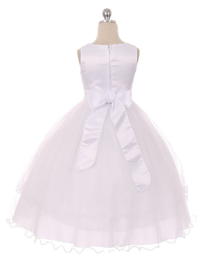 Lace A-Line Scoop Neck Sleeveless Flower Girl Dress-F500065